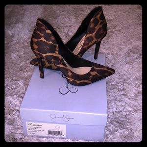 Jessica Simpson leopard pumps
